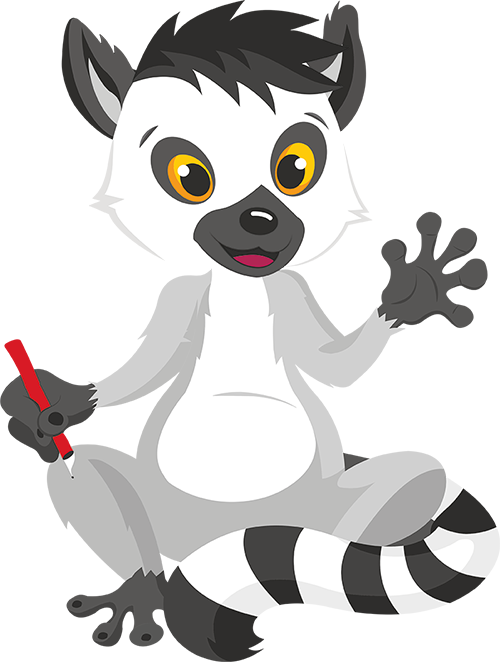 Schreibhefte für die Volksschule aus der Serie Lemi der Lemur